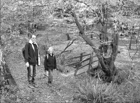 Picture of Richard and Gwen in leafy surroundings on their walk. Picture of Richard and Gwen in leafy surroundings on their walk.