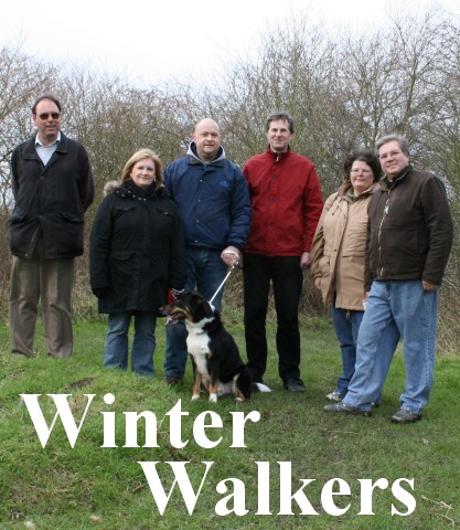 Winter Walkers: A group take a walk in Priory Park. See below. Winter Walkers: A group take a walk in Priory Park. See below.