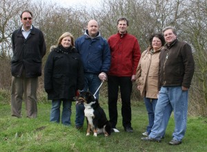 A group take a walk in Priory Park. A group take a walk in Priory Park.