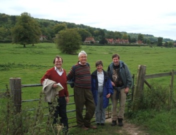 Picture of members on a Walk in Hambleden