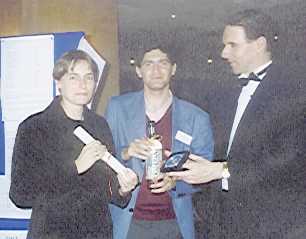 Picture of Empress editors receiving their award. Picture of Empress editors receiving their award.
