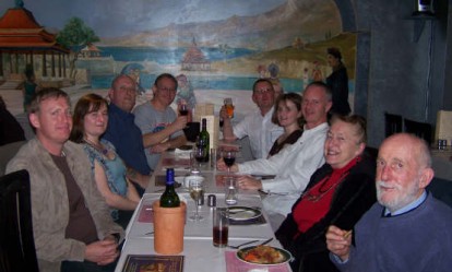 Picture of the group enjoying their chinese meal. Picture of the group enjoying their chinese meal.