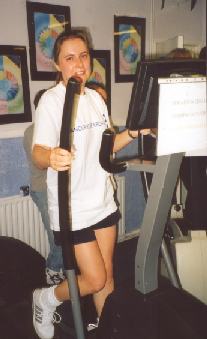 Picture of Maxine on a treadmill