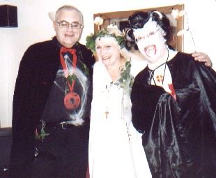 Picture of three members dressed as vampires Picture of three members dressed as vampires