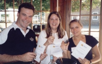 Picture of some members at the wine tasting Picture of some members at the wine tasting