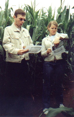 Picture of two of the group staring at maps and looking lost Picture of two of the group staring at maps and looking lost