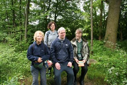 Picture of the group taking a break on their walk at Ayot St Lawrence. Picture of the group taking a break on their walk at Ayot St Lawrence.