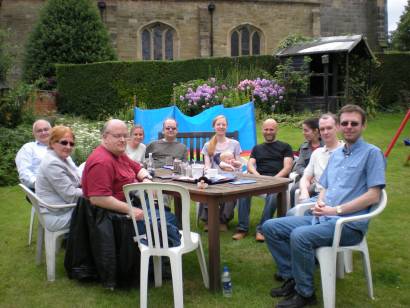 In the garden of the Minton Tea Rooms In the garden of the Minton Tea Rooms