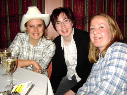 Picture of three members in their Wild West outfits Picture of three members in their Wild West outfits