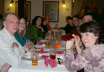An Indian buffet completed the evening. An Indian buffet completed the evening.