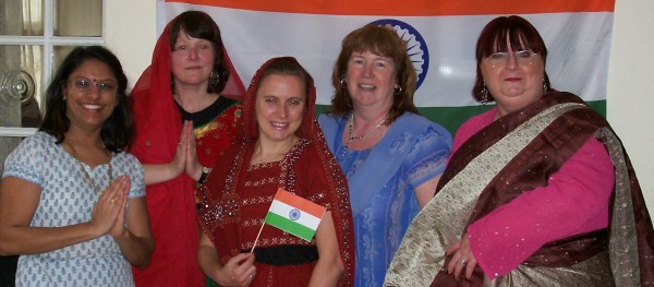 Some of the members dressed in Indian costume for the event. Some of the members dressed in Indian costume for the event.